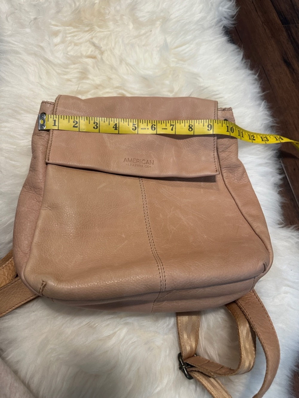 Tan Leather Backpack - Picture 5 of 6